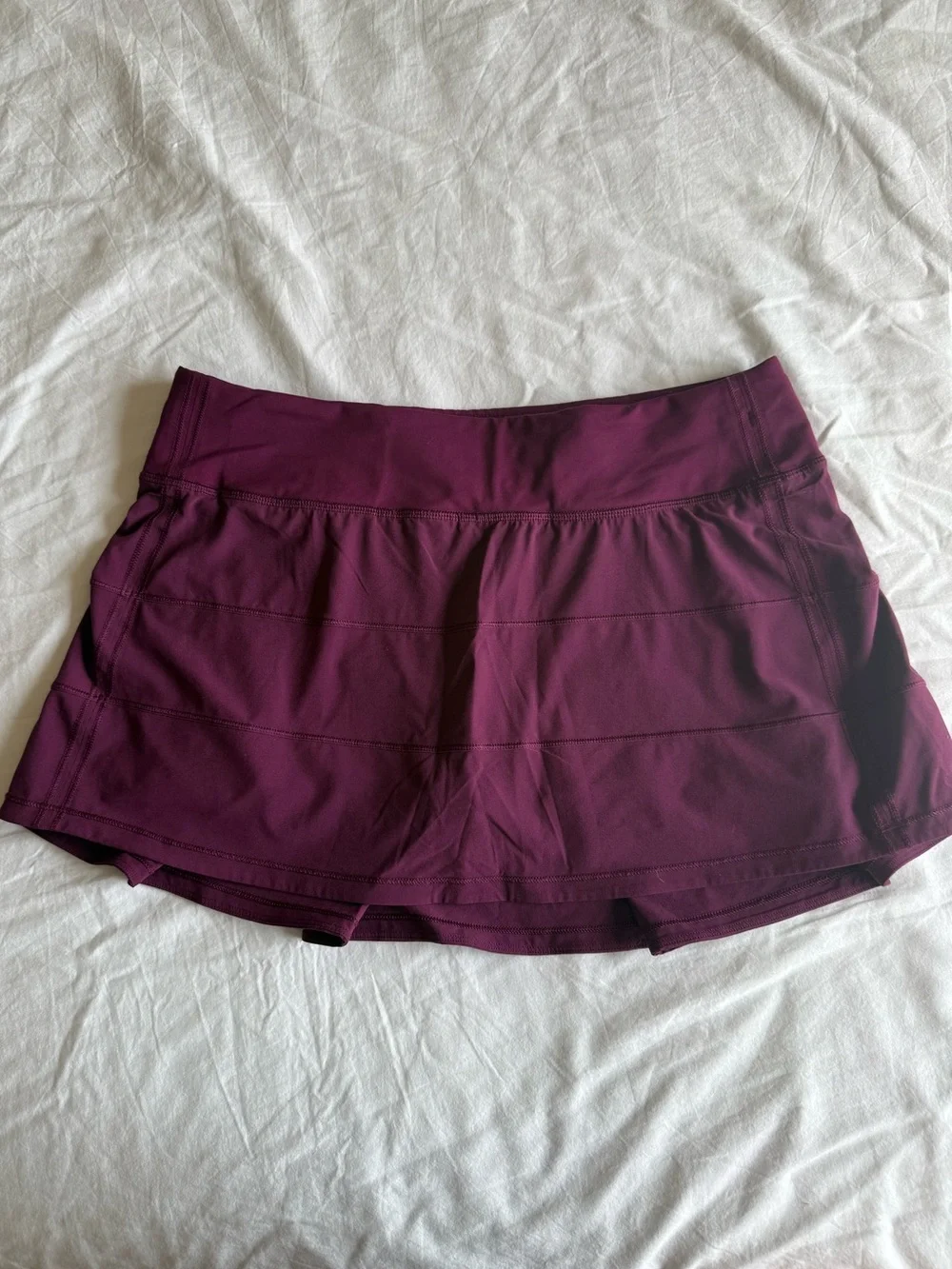 lululemon athletic skort in plum, size 8